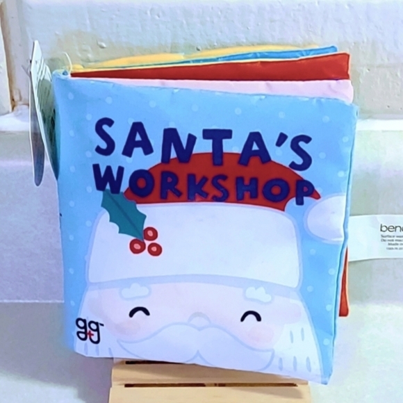 SANTA'S WORKSHOP GIGGLE + GROW HOLIDAY MINI SOFT BOOK AGES  0+ - Picture 1 of 7